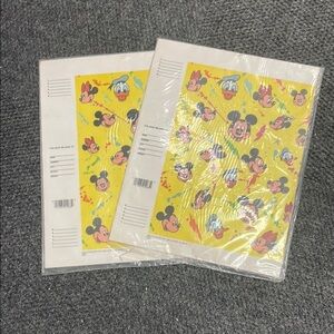 Mickey and Friends Vintage Book Covers Mickey Mouse Disney 90s 2 packs